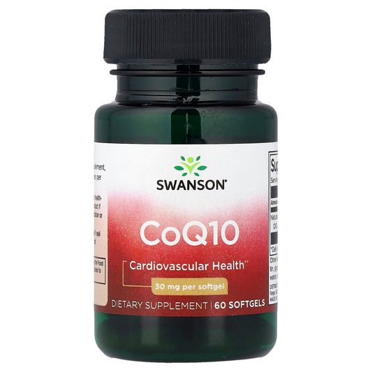 Swanson, CoQ10, 30 mg, 60 Softgels