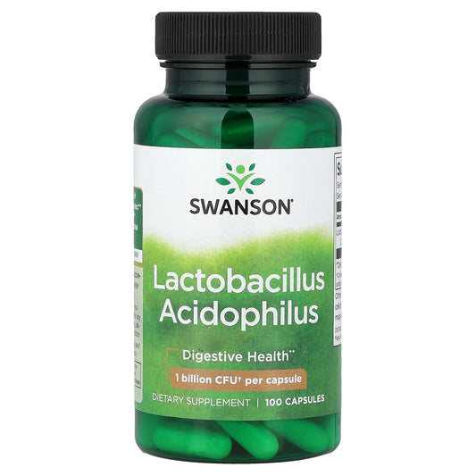 Swanson, Lactobacillus Acidophilus, 1 Billion CFU, 100 Capsules