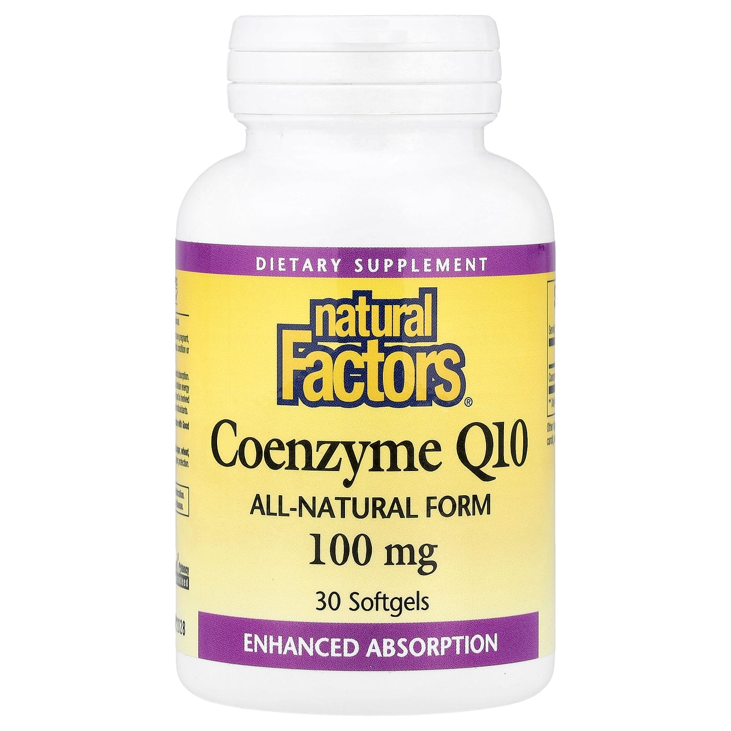 Natural Factors, Coenzyme Q10, 100 mg, 30 Softgels