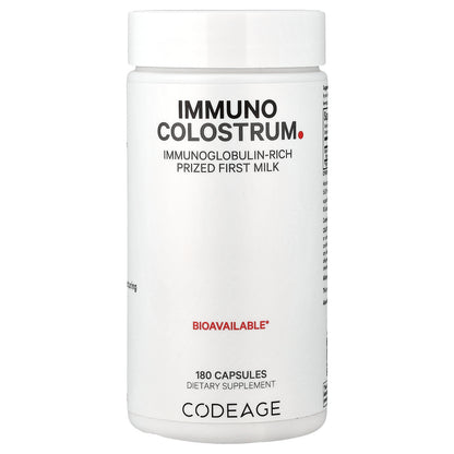 Codeage, Immuno Colostrum, 180 Capsules (500 mg per Capsule)