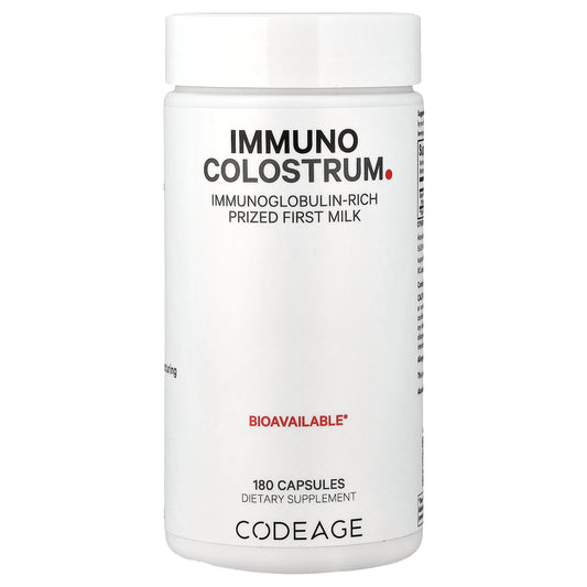 Codeage, Immuno Colostrum, 180 Capsules (500 mg per Capsule)