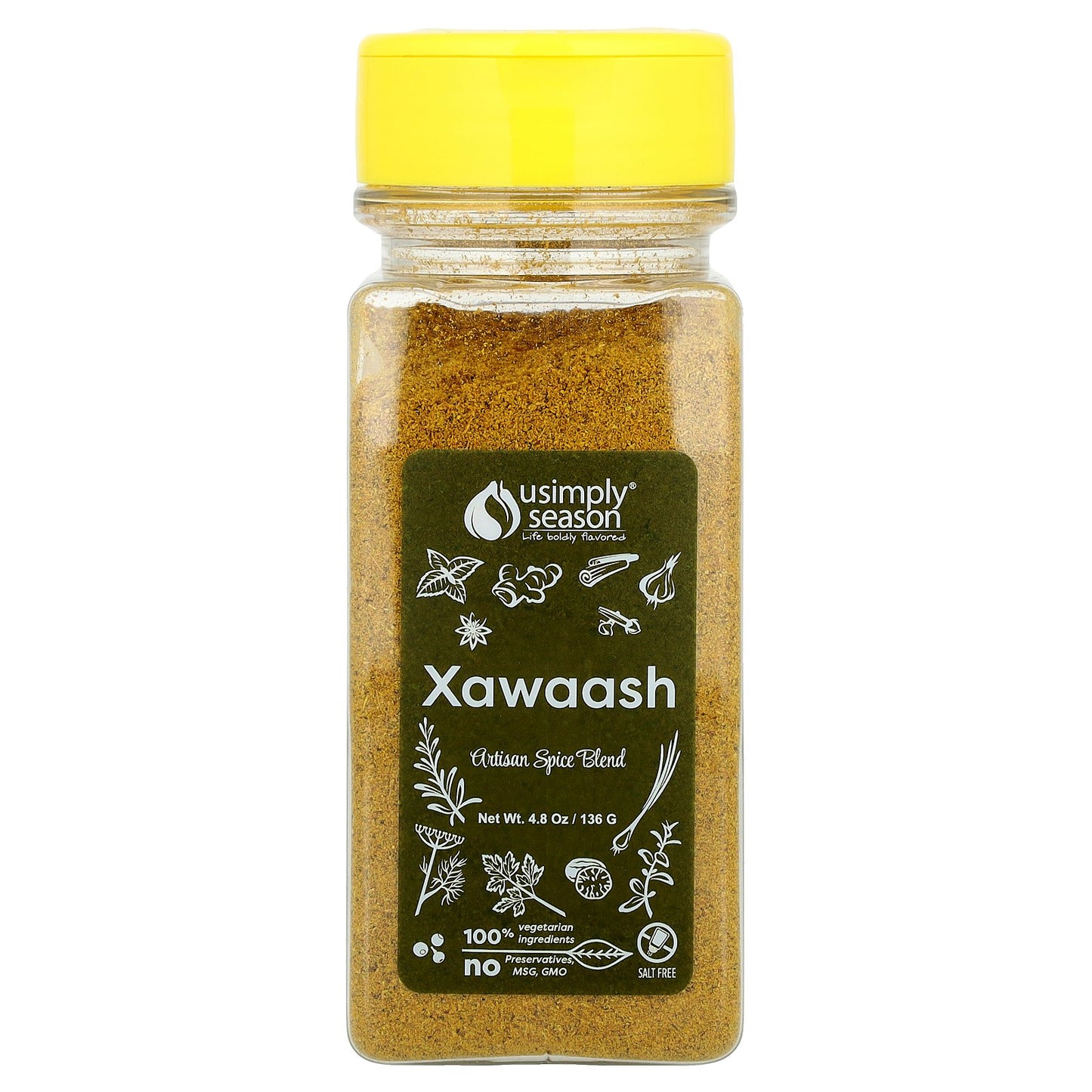 USimplySeason, Artisan Spice Blend, Xawaash, 4.8 oz (136 g)
