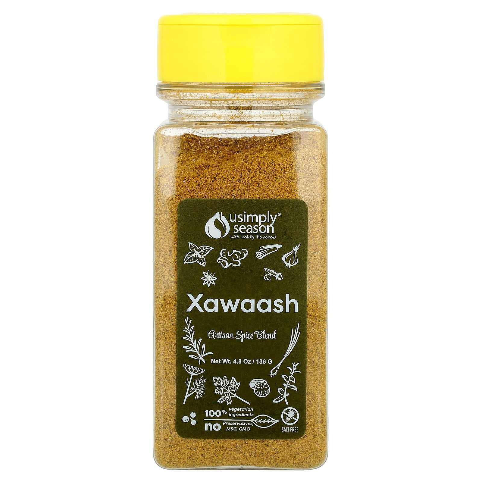 USimplySeason, Artisan Spice Blend, Xawaash, 4.8 oz (136 g)