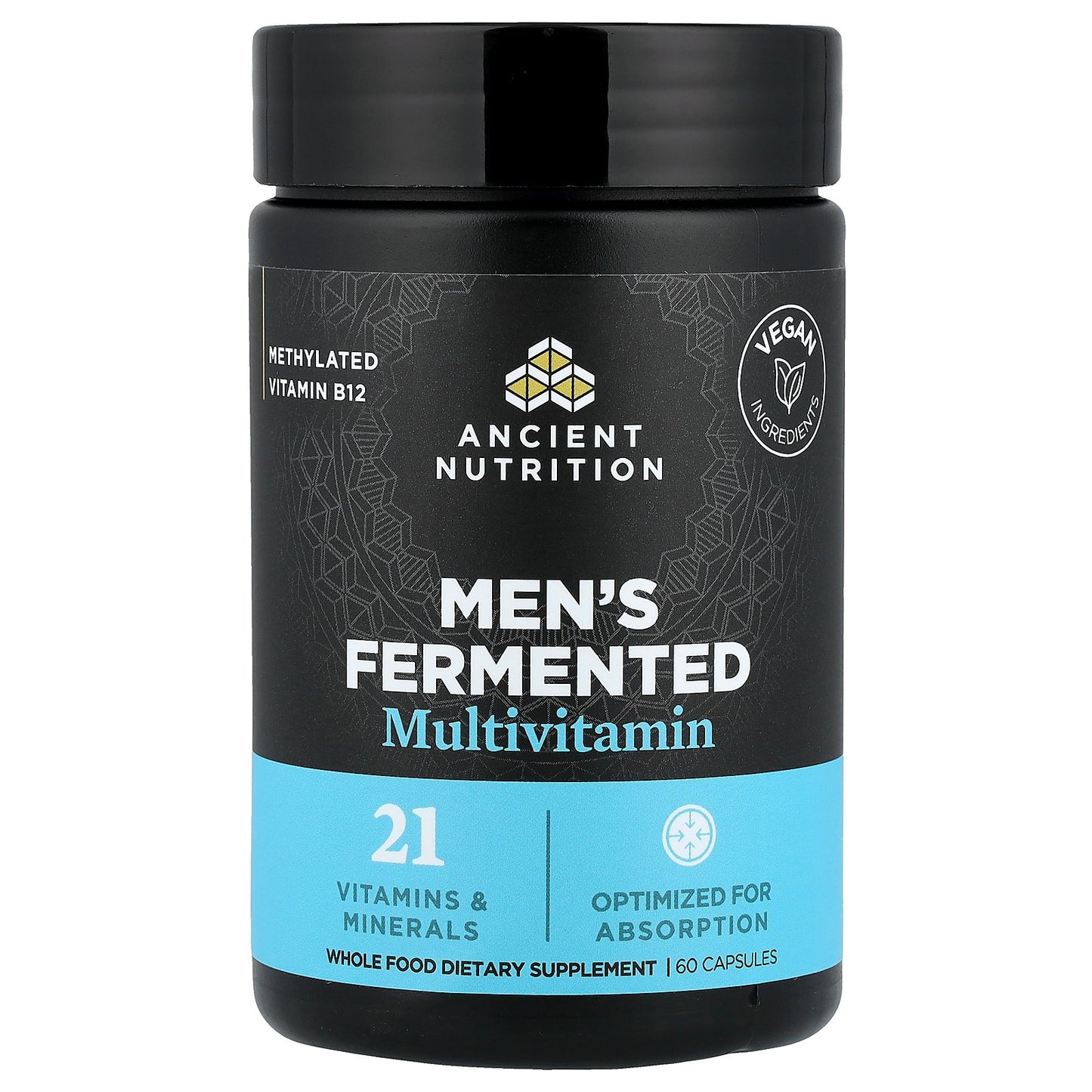 Ancient Nutrition, Men's Fermented Multivitamin, 60 Capsules