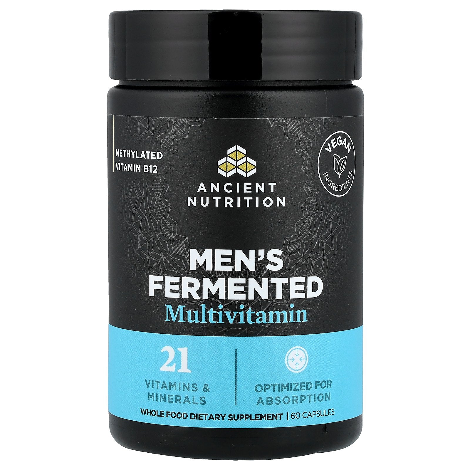 Ancient Nutrition, Men's Fermented Multivitamin, 60 Capsules