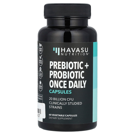 Havasu Nutrition, Prebiotic & Probiotic, 20 Billion CFU, 60 Vegetable Capsules