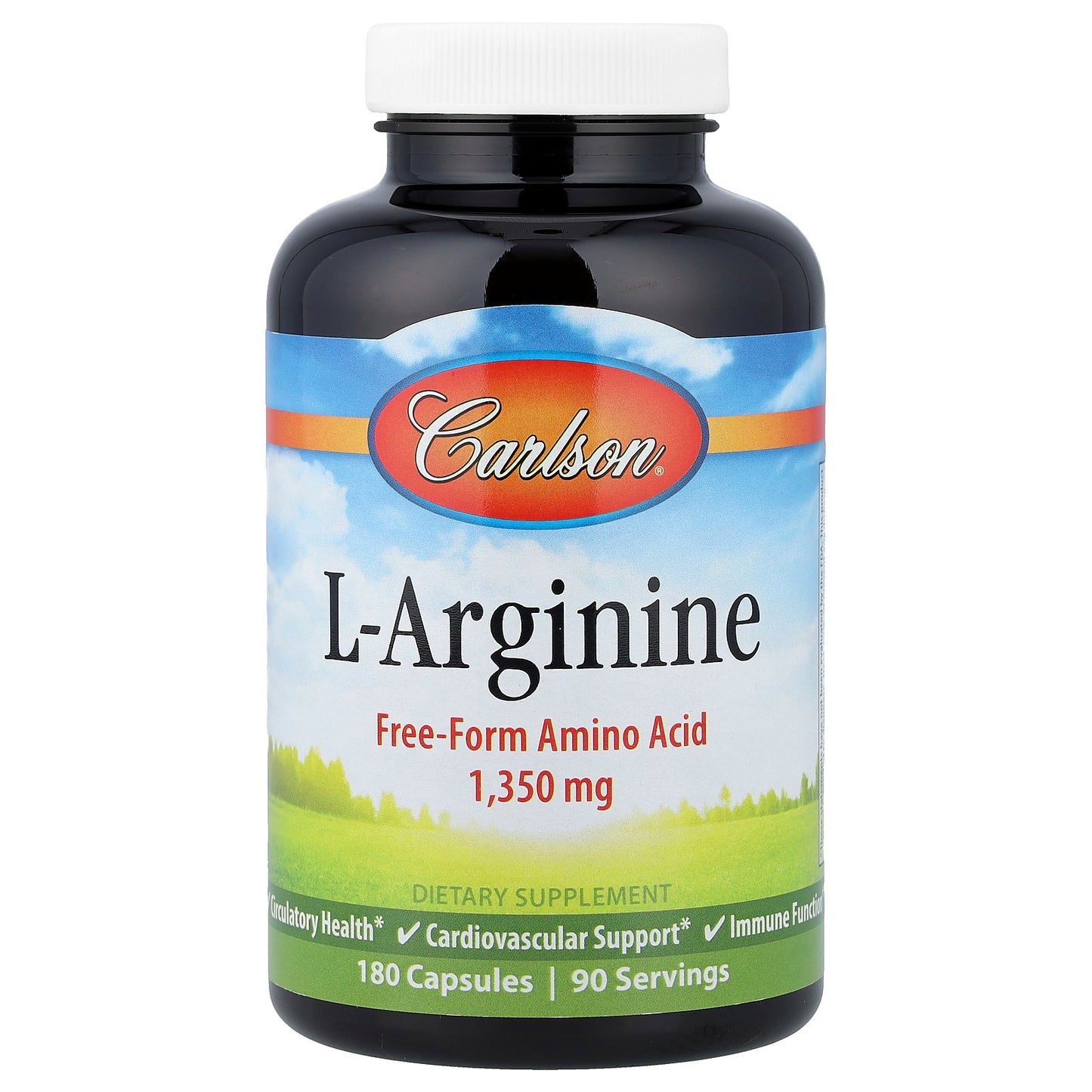 Carlson, L-Arginine, 180 Capsules (675 mg per Capsule)