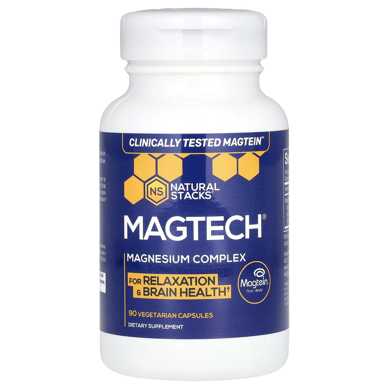 Natural Stacks, MagTech, Magnesium Complex, 90 Vegetarian Capsules