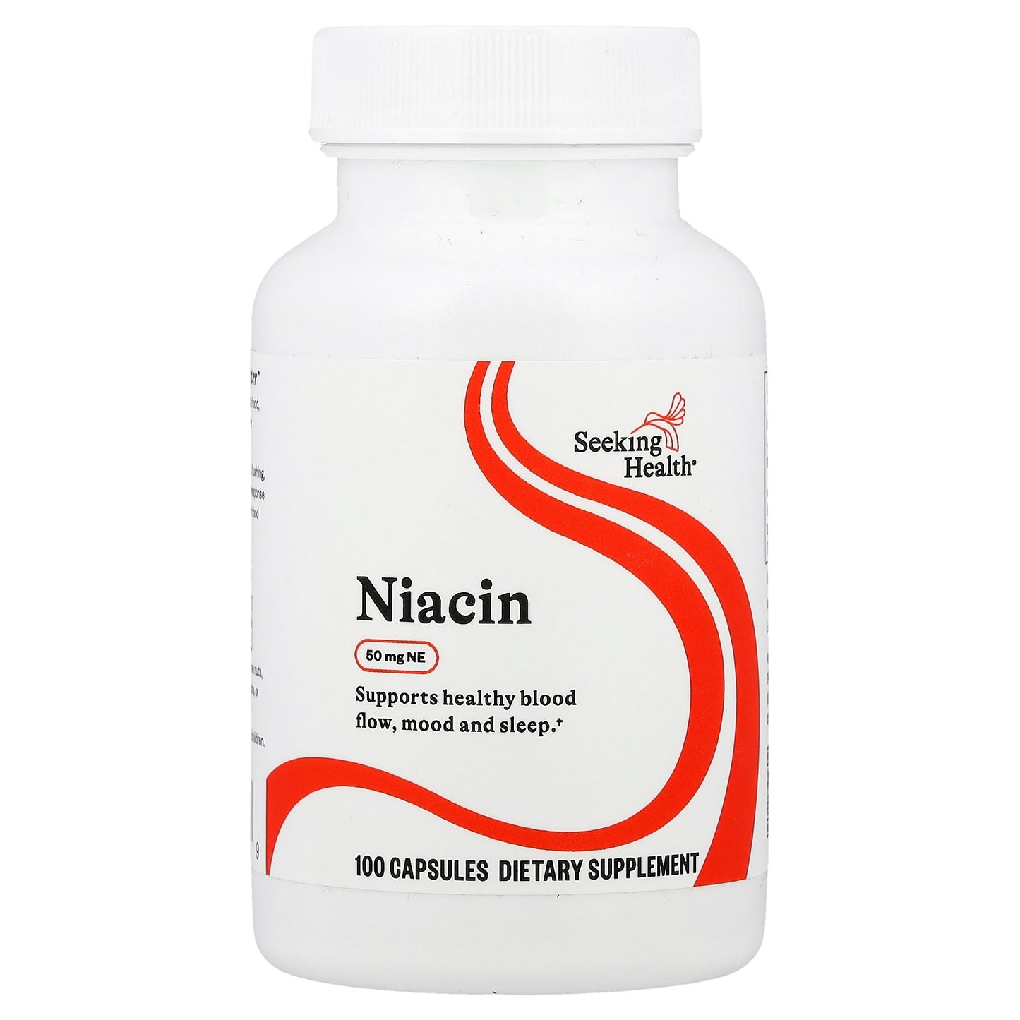 Seeking Health, Niacin, 50 mg NE, 100 Capsules