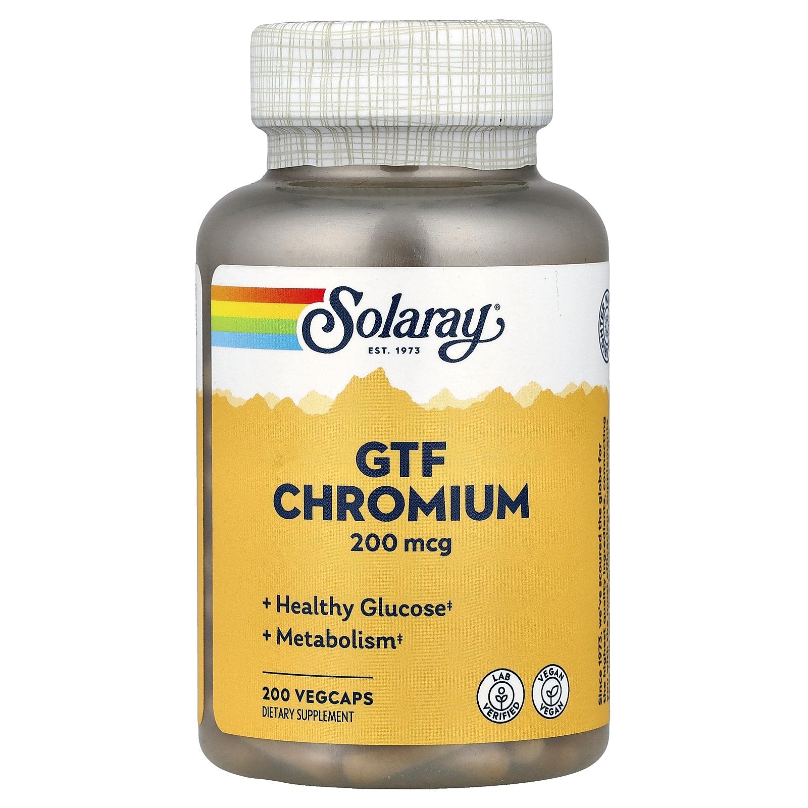 Solaray, GTF Chromium, 200 mcg, 200 VegCaps