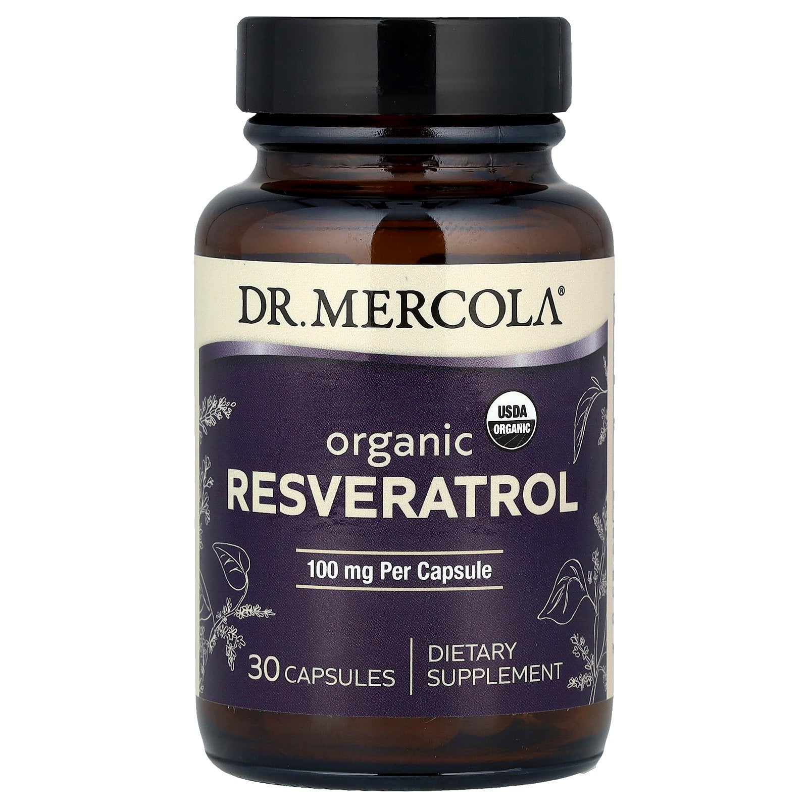 Dr. Mercola, Organic Resveratrol, 100 mg, 30 Capsules