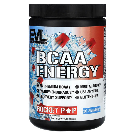 EVLution Nutrition, BCAA Energy, Rocket Pop, 9.9 oz (282 g)