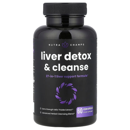 NutraChamps, Liver Detox & Cleanse, 60 Vegan Capsules