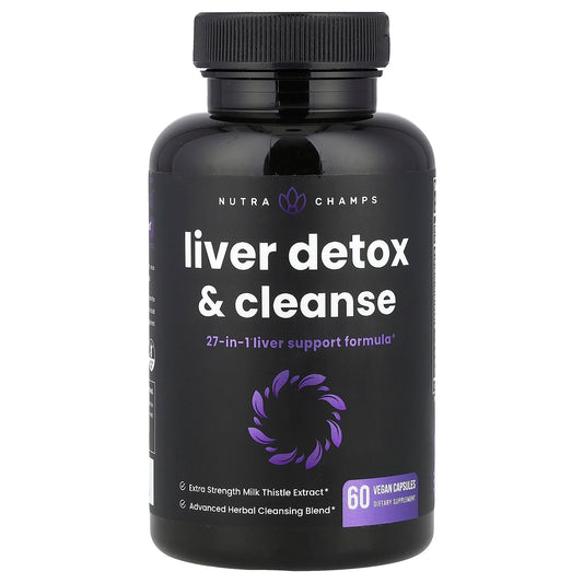 NutraChamps, Liver Detox & Cleanse, 60 Vegan Capsules