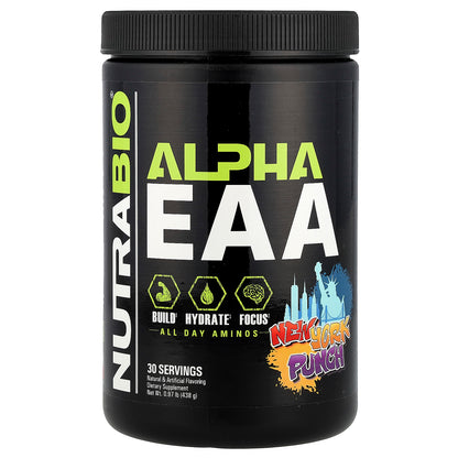 NutraBio, Alpha EAA, New York Punch, 0.97 lb (438 g)