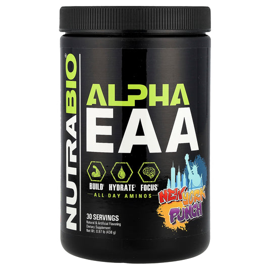 NutraBio, Alpha EAA, New York Punch, 0.97 lb (438 g)