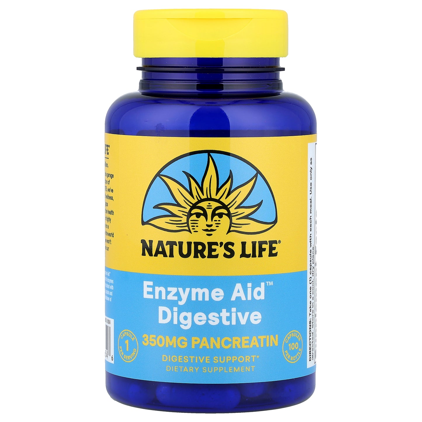 Nature's Life, Enzyme Aid™ Digestive, 100 Capsules