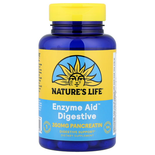 Nature's Life, Enzyme Aid™ Digestive, 100 Capsules