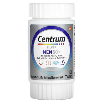 Centrum, Silver Men 50+, 100 Tablets