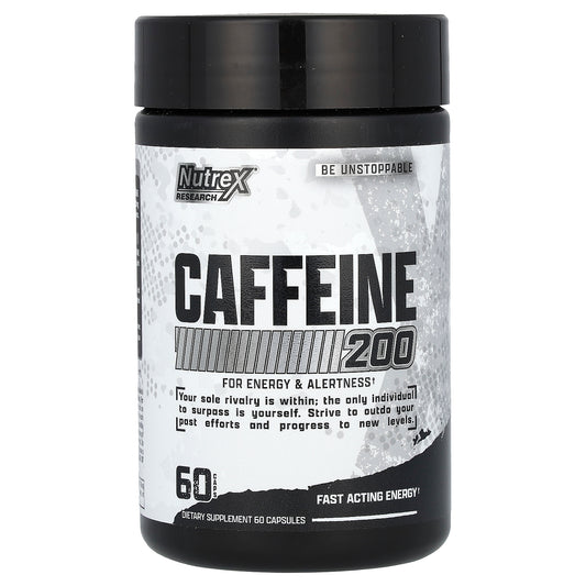 Nutrex Research, Caffeine 200, 200 mg, 60 Capsules