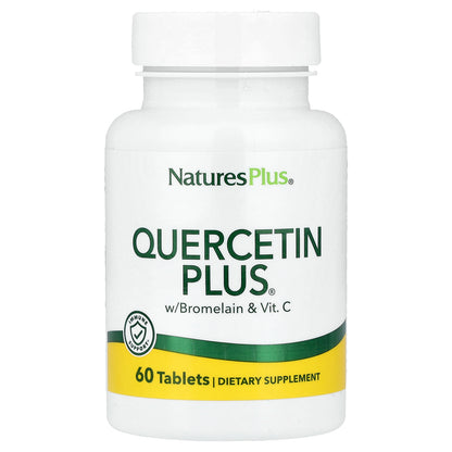 NaturesPlus, Quercetin Plus® With Bromelain & Vit. C, 60 Tablets