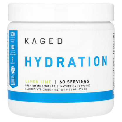 Kaged, Hydration, Lemon Lime, 9.74 oz (276 g)