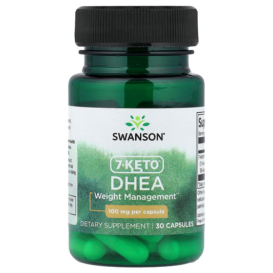 Swanson, 7-Keto® DHEA, 100 mg, 30 Capsules