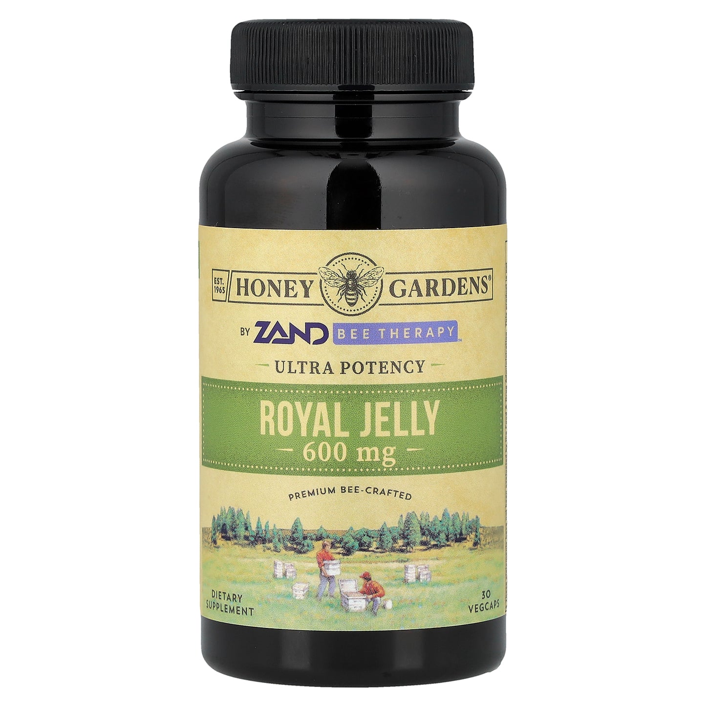 Honey Gardens, Ultra Potency, Royal Jelly, 600 mg, 30 Vegcaps