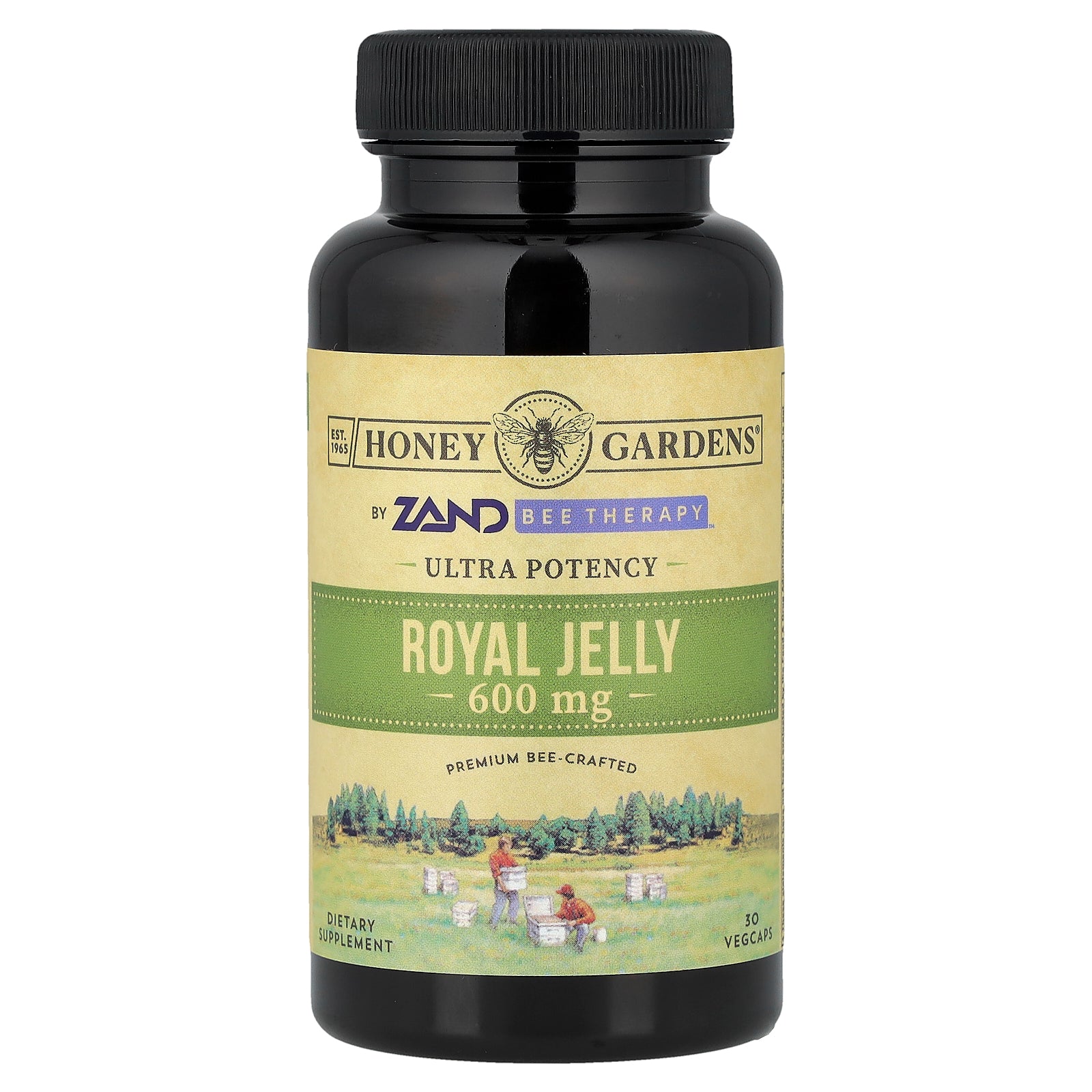 Honey Gardens, Ultra Potency, Royal Jelly, 600 mg, 30 Vegcaps