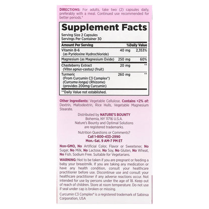 Nature's Bounty, Optimal Solutions®, Advanced PMS Relief, 60 Capsules