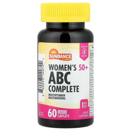 Sundance Vitamins, Women's 50+, ABC Complete Multivitamin Multimineral, 60 Coated Caplets