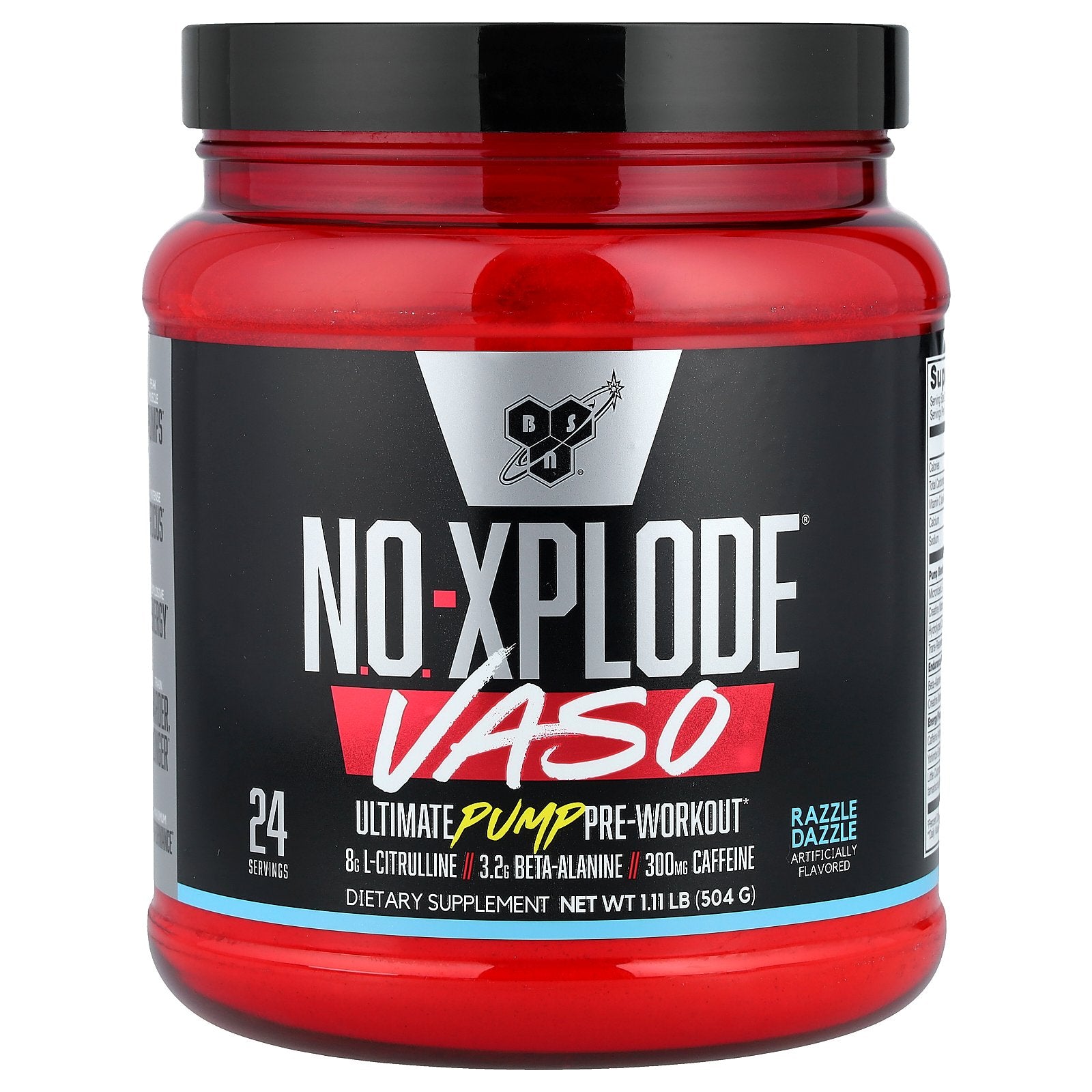 BSN, No-Xplode® VASO, Ultimate Pump Pre-Workout, Razzle Dazzle, 1.11 lb (504 g)