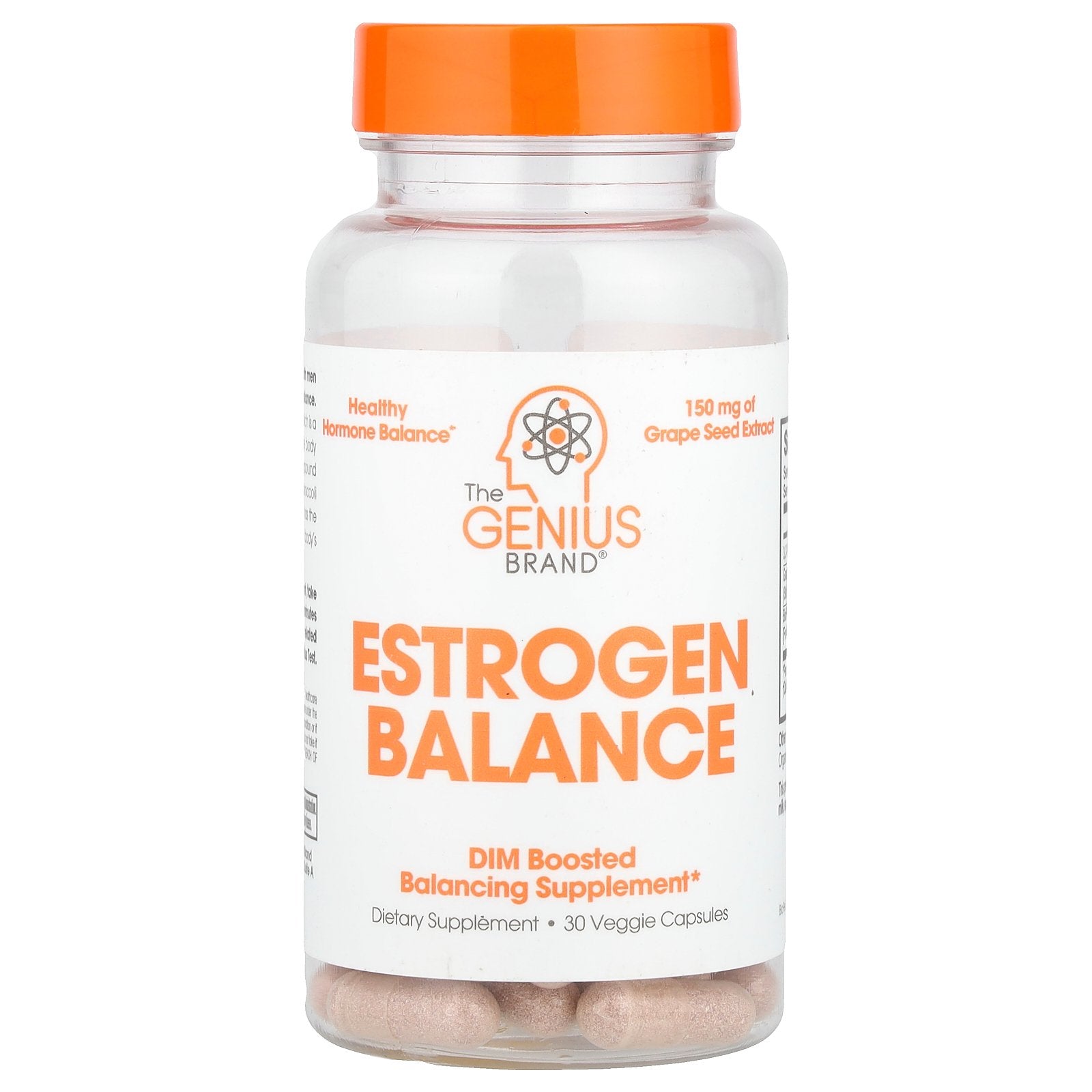 The Genius Brand, Estrogen Balance, 30 Veggie Capsules