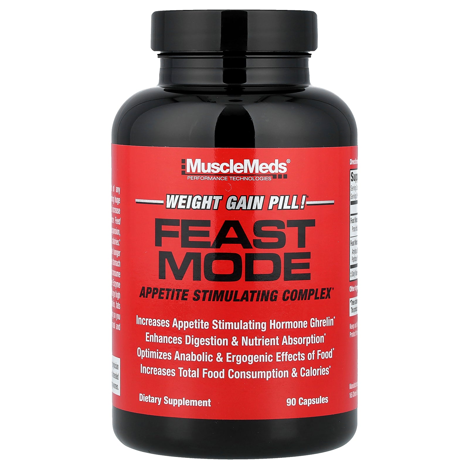 MuscleMeds, Feast Mode, Appetite Stimulating Complex, 90 Capsules