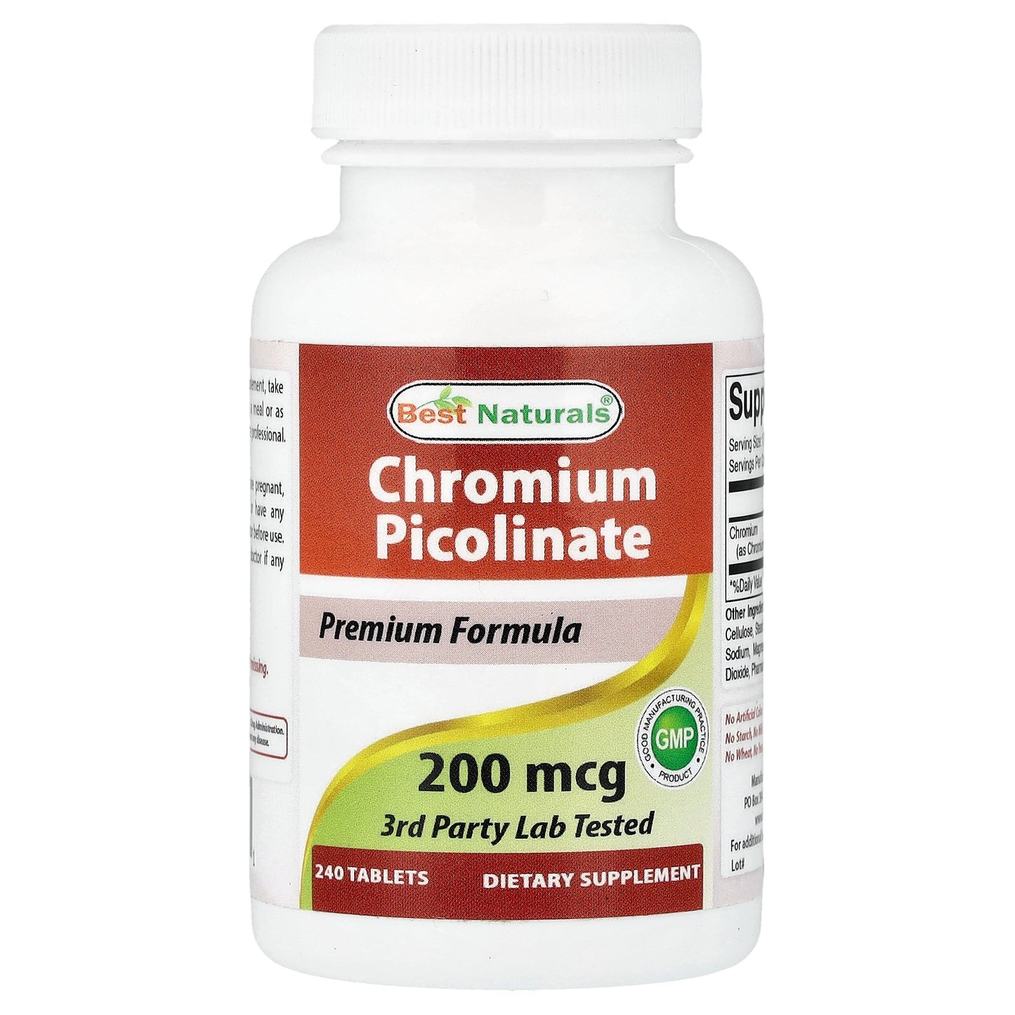Best Naturals, Chromium Picolinate, 200 mcg, 240 Tablets