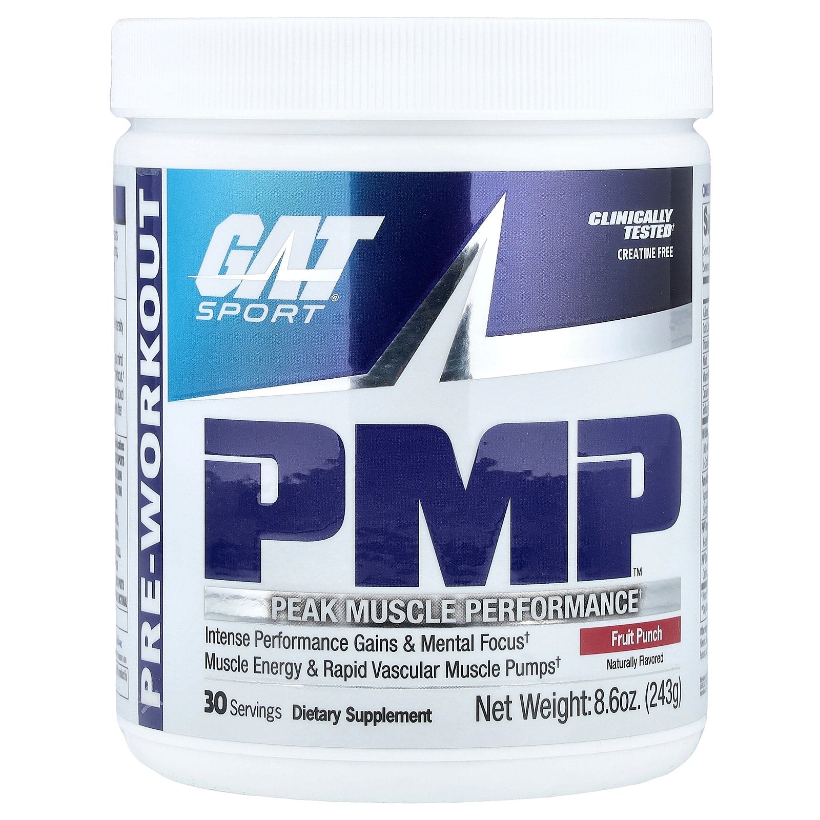 GAT, PMP™, Pre-Workout, Fruit Punch, 8.6 oz (243 g)