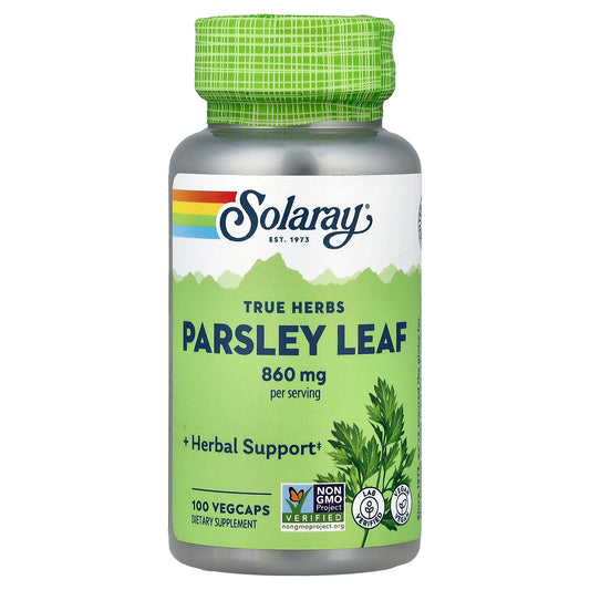 Solaray, True Herbs, Parsley Leaf, 100 VegCaps (430 mg per Capsule)