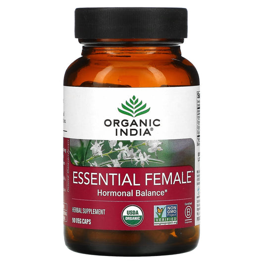 Organic India, Essential Female, Hormonal Balance, 90 Veg Caps