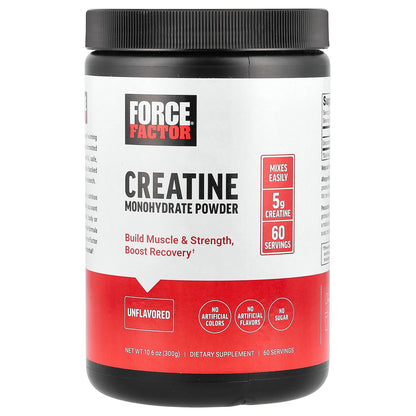 Force Factor, Creatine Monohydrate Powder, Unflavored, 10.6 oz (300 g)
