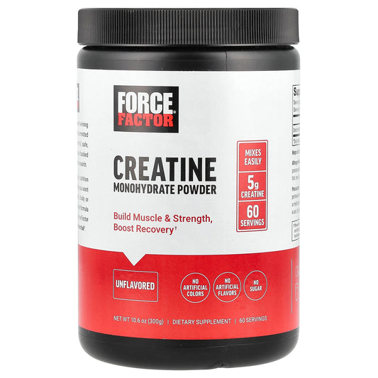 Force Factor, Creatine Monohydrate Powder, Unflavored, 10.6 oz (300 g)