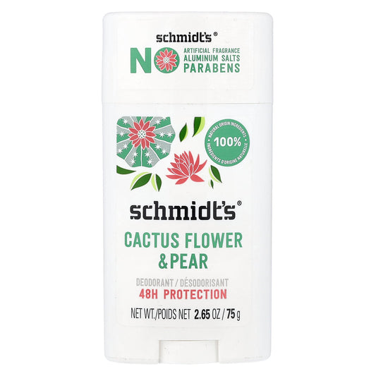 Schmidt's, Deodorant, Cactus Flower & Pear, 2.65 oz (75 g)