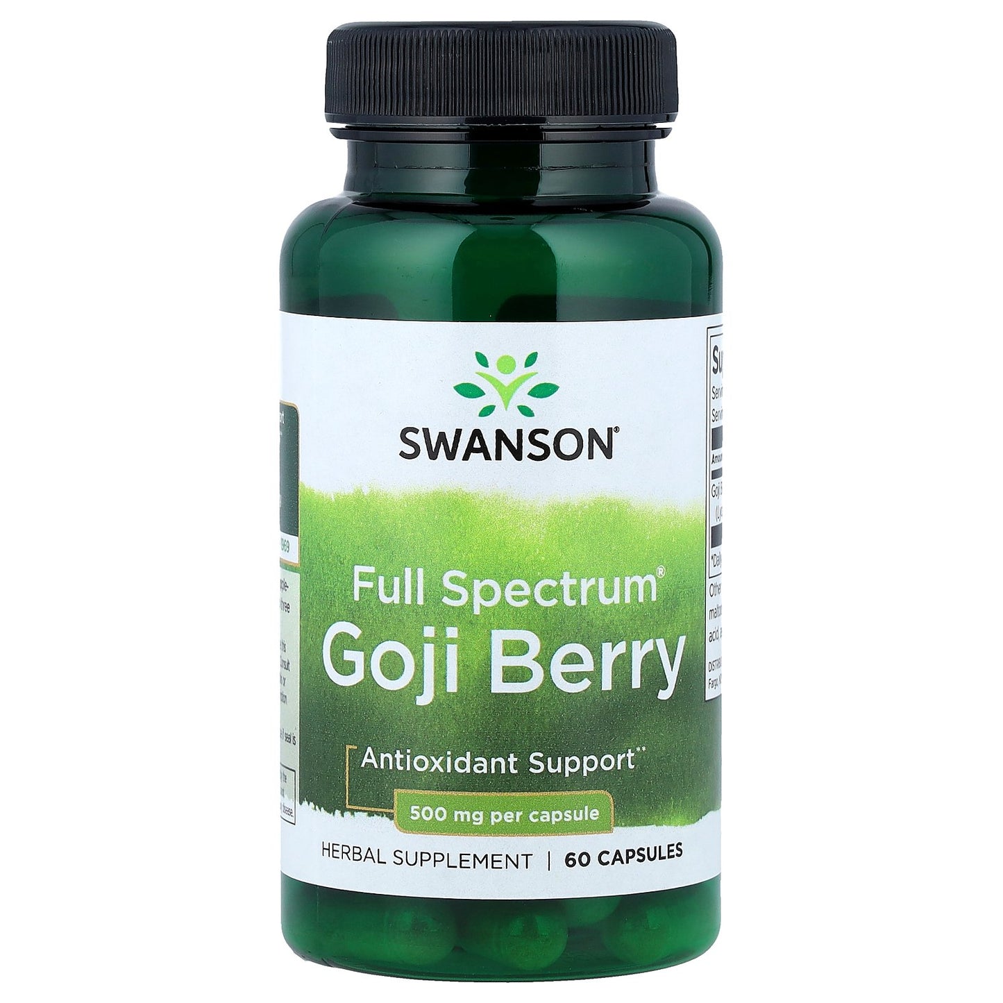 Swanson, Full Spectrum®, Goji Berry, 500 mg, 60 Capsules