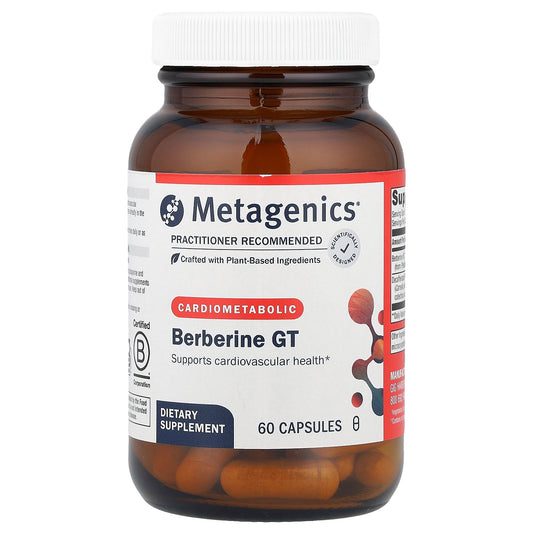 Metagenics, Berberine GT, Cardiometabolic, 60 Capsules
