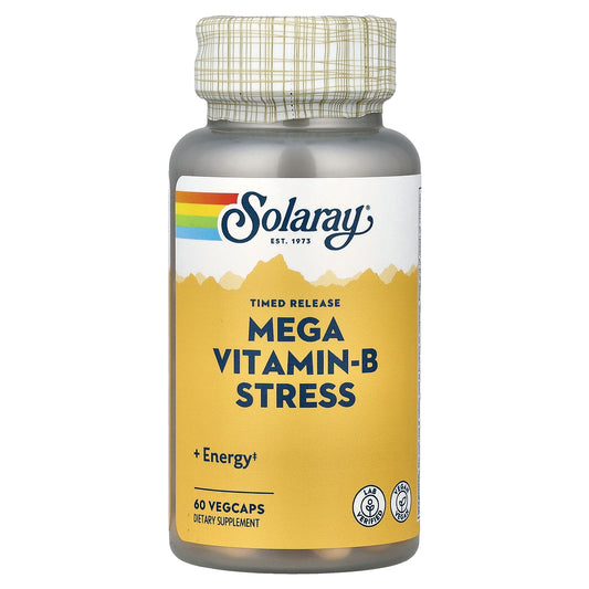 Solaray, Timed Release, Mega Vitamin-B Stress, 60 VegCaps