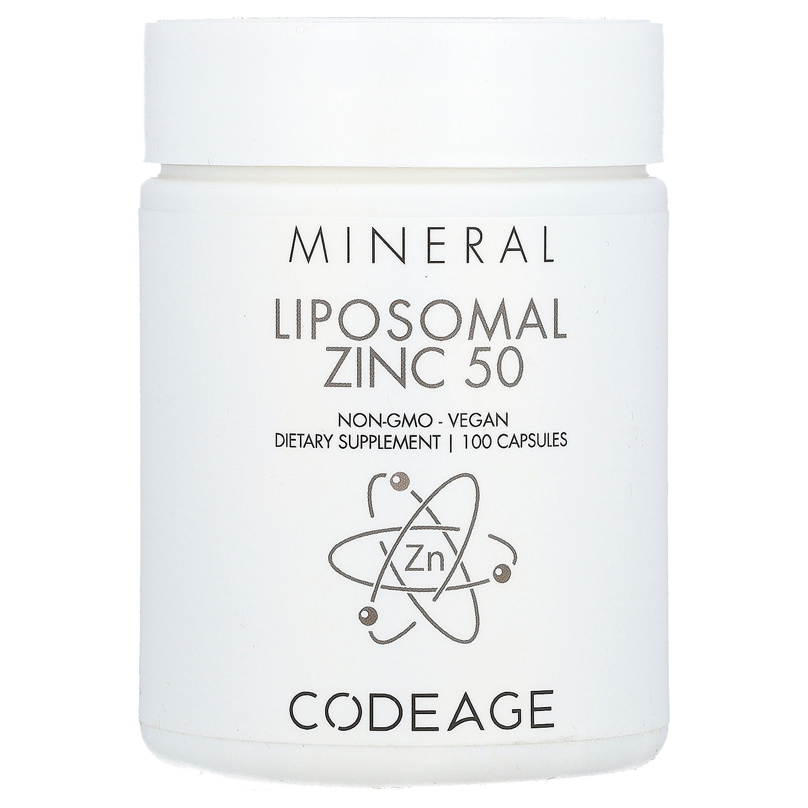 Codeage, Mineral, Liposomal Zinc 50, 50 mg , 100 Capsules