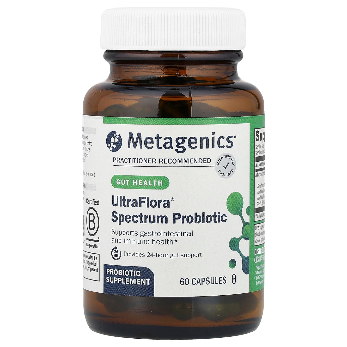 Metagenics, UltraFlora® Spectrum Probiotic, 60 Capsules