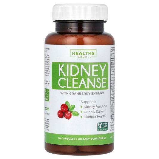 Healths Harmony, Kidney Cleanse With Cranberry Extract, 60 Capsules