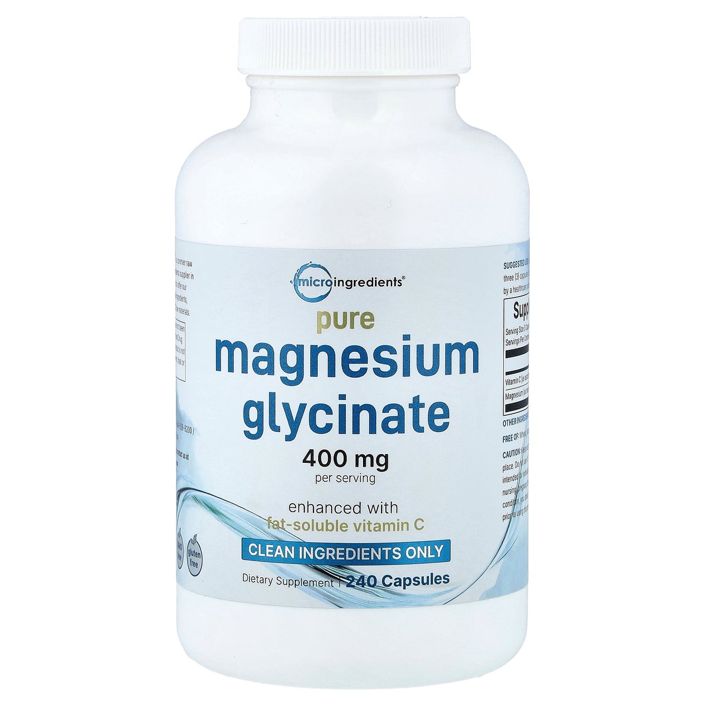 Micro Ingredients, Pure Magnesium Glycinate, 240 Capsules