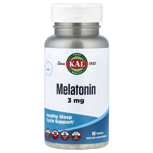 KAL, Melatonin, 60 Tablets