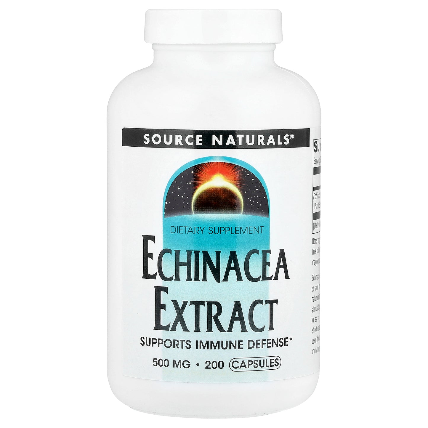 Source Naturals, Echinacea Extract, 500 mg, 200 Capsules